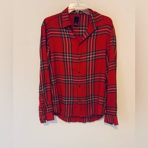 Plaid Shirt Women Small